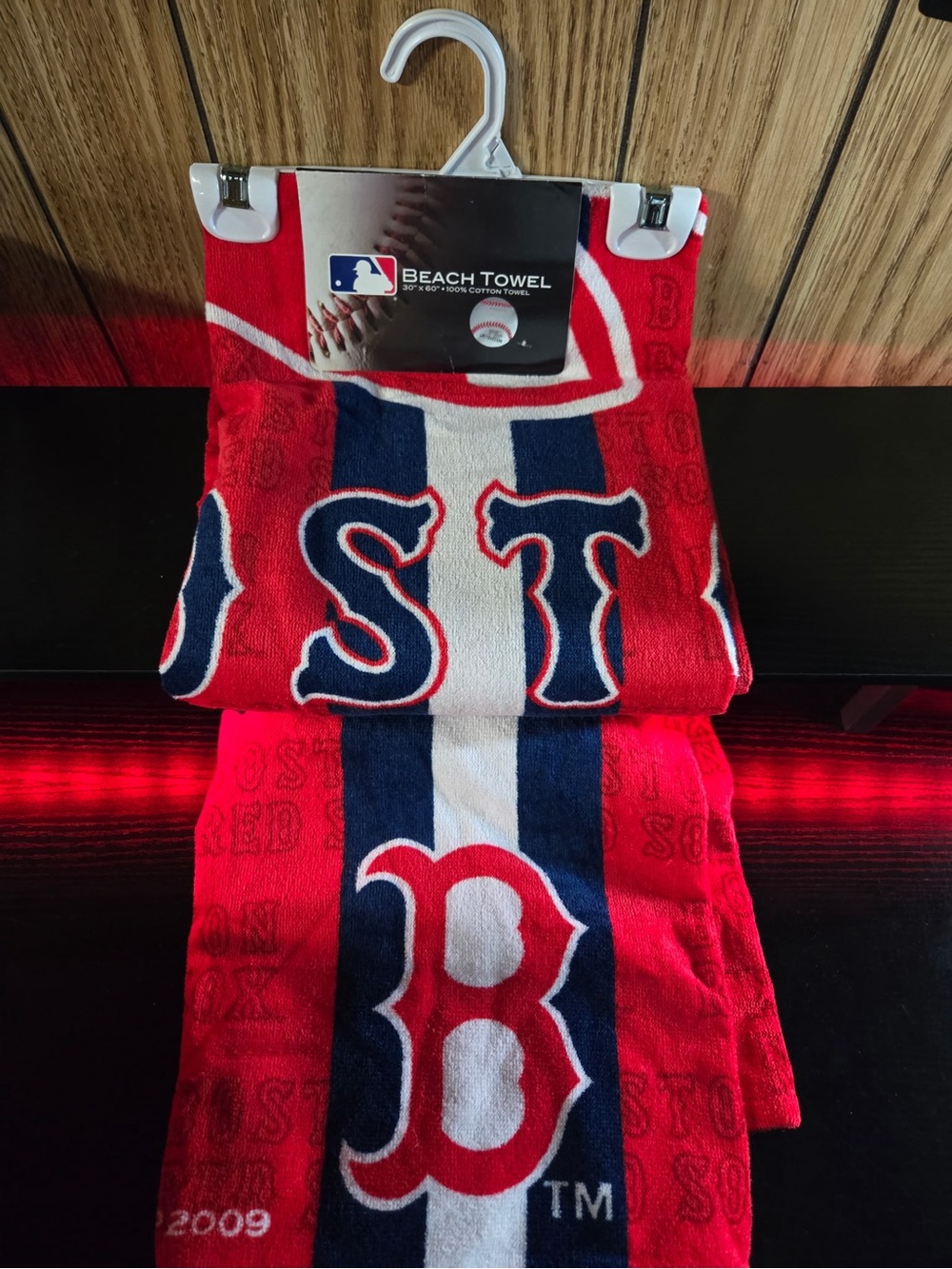 NWT Boston Red Sox MLB Beach Towel 30x60 Cotton 2009 McArthur Sports